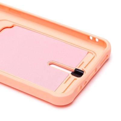 Чехол-накладка для Realme C30 (светло-розовый) - SC304 с картхолдером