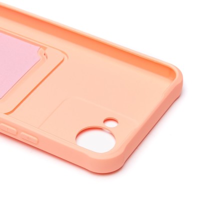 Чехол-накладка для Realme C30 (светло-розовый) - SC304 с картхолдером