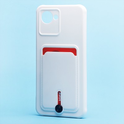 Чехол-накладка для Realme C30 (белый) - SC304 с картхолдером Чехол-накладка для Realme C30 (белый) - SC304 с картхолдером