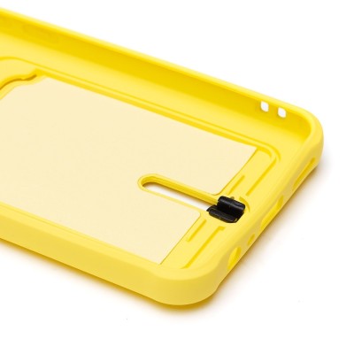 Чехол-накладка для Realme C30 (желтый) - SC304 с картхолдером