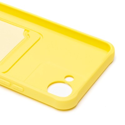 Чехол-накладка для Realme C30 (желтый) - SC304 с картхолдером