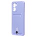 Чехол-накладка для Realme C33 (темно-фиолетовый) - SC304 с картхолдером