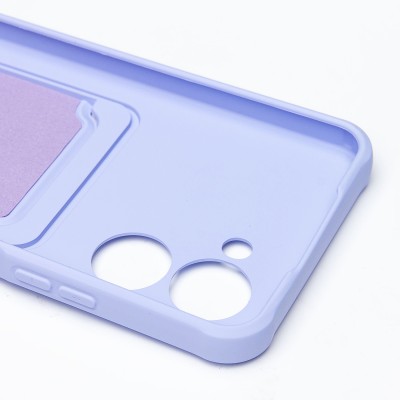 Чехол-накладка для Realme C33 (темно-фиолетовый) - SC304 с картхолдером