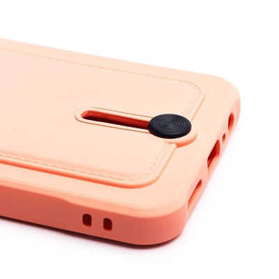 Чехол-накладка для Realme C33 (светло-розовый) - SC304 с картхолдером