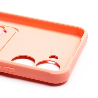 Чехол-накладка для Realme C33 (светло-розовый) - SC304 с картхолдером