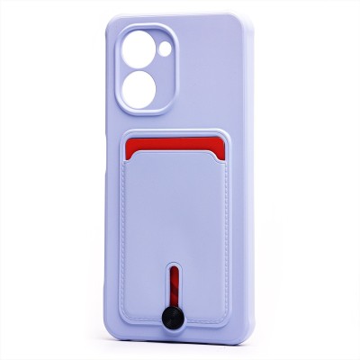 Чехол-накладка для Realme C33 (светло-фиолетовый) - SC304 с картхолдером