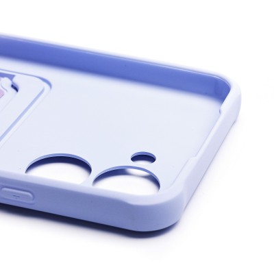 Чехол-накладка для Realme C33 (светло-фиолетовый) - SC304 с картхолдером