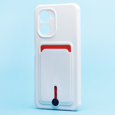 Чехол-накладка для Realme C33 (белый) - SC304 с картхолдером Чехол-накладка для Realme C33 (белый) - SC304 с картхолдером