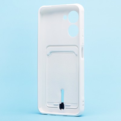 Чехол-накладка для Realme C33 (белый) - SC304 с картхолдером Чехол-накладка для Realme C33 (белый) - SC304 с картхолдером