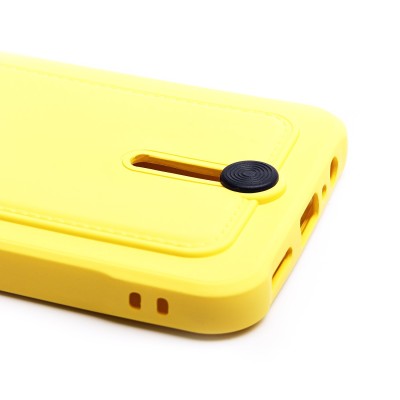 Чехол-накладка для Realme C33 (желтый) - SC304 с картхолдером