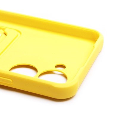 Чехол-накладка для Realme C33 (желтый) - SC304 с картхолдером