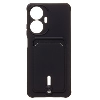 Чехол-накладка для Realme C55 (черный) - SC304 с картхолдером Чехол-накладка для Realme C55 (черный) - SC304 с картхолдером