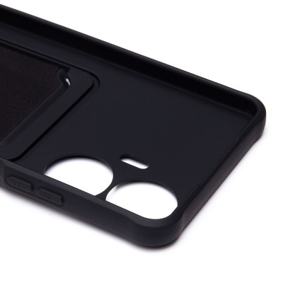 Чехол-накладка для Realme C55 (черный) - SC304 с картхолдером Чехол-накладка для Realme C55 (черный) - SC304 с картхолдером