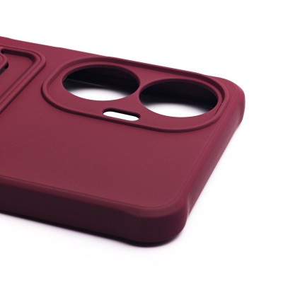 Чехол-накладка для Realme C55 (бордовый) - SC304 с картхолдером Чехол-накладка для Realme C55 (бордовый) - SC304 с картхолдером