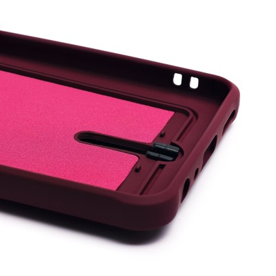 Чехол-накладка для Realme C55 (бордовый) - SC304 с картхолдером Чехол-накладка для Realme C55 (бордовый) - SC304 с картхолдером