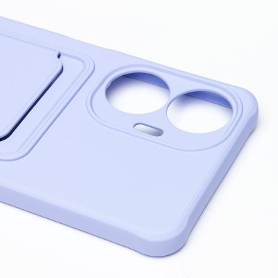 Чехол-накладка для Realme C55 (темно-фиолетовый) - SC304 с картхолдером