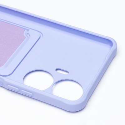 Чехол-накладка для Realme C55 (темно-фиолетовый) - SC304 с картхолдером