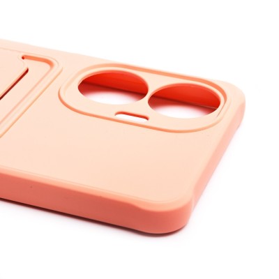 Чехол-накладка для Realme C55 (светло-розовый) - SC304 с картхолдером