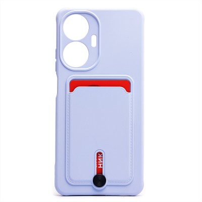 Чехол-накладка для Realme C55 (светло-фиолетовый) - SC304 с картхолдером