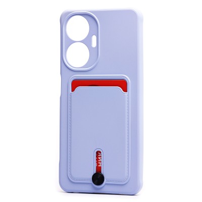 Чехол-накладка для Realme C55 (светло-фиолетовый) - SC304 с картхолдером