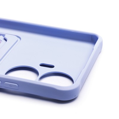 Чехол-накладка для Realme C55 (светло-фиолетовый) - SC304 с картхолдером