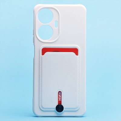 Чехол-накладка для Realme C55 (белый) - SC304 с картхолдером Чехол-накладка для Realme C55 (белый) - SC304 с картхолдером