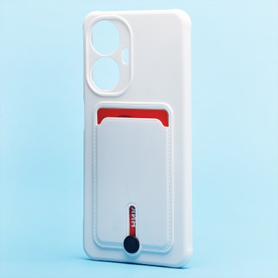 Чехол-накладка для Realme C55 (белый) - SC304 с картхолдером Чехол-накладка для Realme C55 (белый) - SC304 с картхолдером