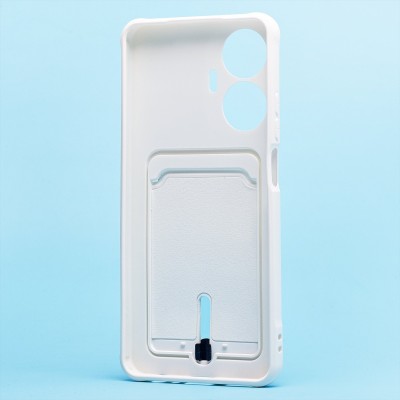 Чехол-накладка для Realme C55 (белый) - SC304 с картхолдером Чехол-накладка для Realme C55 (белый) - SC304 с картхолдером