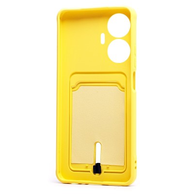 Чехол-накладка для Realme C55 (желтый) - SC304 с картхолдером Чехол-накладка для Realme C55 (желтый) - SC304 с картхолдером
