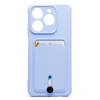 Чехол-накладка для Realme C61 4G Global (светло-фиолетовый) - SC304 с картхолдером