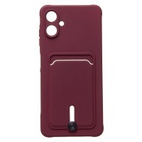 Чехол-накладка для Samsung Galaxy A06 (бордовый) - SC304 с картхолдером Чехол-накладка для Samsung Galaxy A06 (бордовый) - SC304 с картхолдером