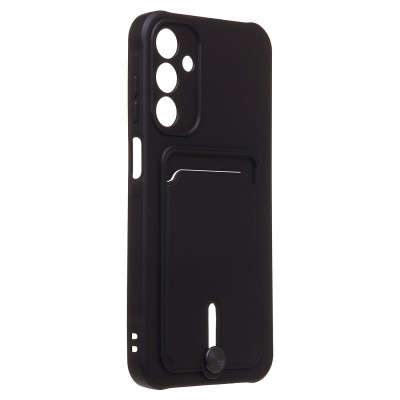 Чехол-накладка для Samsung Galaxy A15 5G (черный) - SC304 с картхолдером