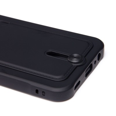 Чехол-накладка для Samsung Galaxy A15 5G (черный) - SC304 с картхолдером