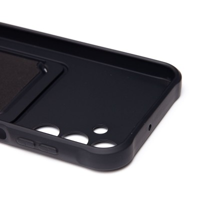 Чехол-накладка для Samsung Galaxy A15 5G (черный) - SC304 с картхолдером