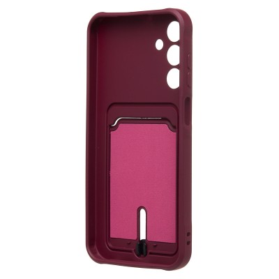 Чехол-накладка для Samsung Galaxy A15 5G (бордовый) - SC304 с картхолдером Чехол-накладка для Samsung Galaxy A15 5G (бордовый) - SC304 с картхолдером