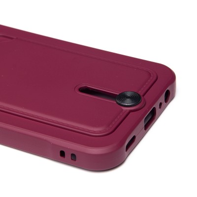 Чехол-накладка для Samsung Galaxy A15 5G (бордовый) - SC304 с картхолдером Чехол-накладка для Samsung Galaxy A15 5G (бордовый) - SC304 с картхолдером