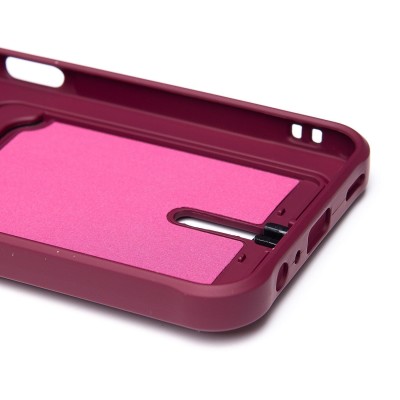 Чехол-накладка для Samsung Galaxy A15 5G (бордовый) - SC304 с картхолдером Чехол-накладка для Samsung Galaxy A15 5G (бордовый) - SC304 с картхолдером