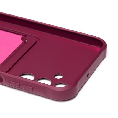 Чехол-накладка для Samsung Galaxy A15 5G (бордовый) - SC304 с картхолдером Чехол-накладка для Samsung Galaxy A15 5G (бордовый) - SC304 с картхолдером