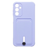 Чехол-накладка для Samsung Galaxy A15 5G (светло-фиолетовый) - SC304 с картхолдером