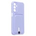 Чехол-накладка для Samsung Galaxy A15 5G (светло-фиолетовый) - SC304 с картхолдером