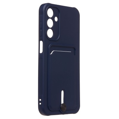 Чехол-накладка для Samsung Galaxy A15 (темно-синий) - SC304 с картхолдером