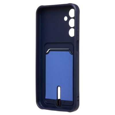 Чехол-накладка для Samsung Galaxy A15 (темно-синий) - SC304 с картхолдером