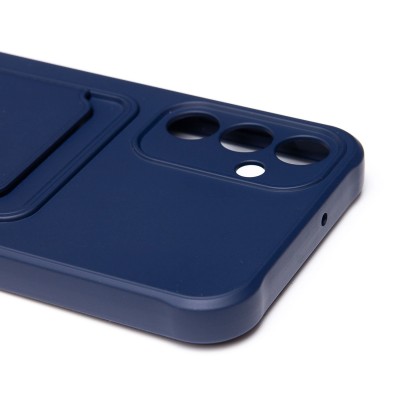 Чехол-накладка для Samsung Galaxy A15 (темно-синий) - SC304 с картхолдером