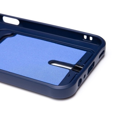 Чехол-накладка для Samsung Galaxy A15 (темно-синий) - SC304 с картхолдером