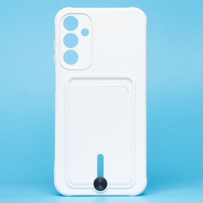 Чехол-накладка для Samsung Galaxy A15 (белый) - SC304 с картхолдером