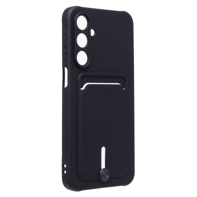 Чехол-накладка для Samsung Galaxy A16 5G (черный) - SC304 с картхолдером