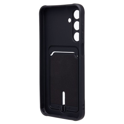 Чехол-накладка для Samsung Galaxy A16 5G (черный) - SC304 с картхолдером