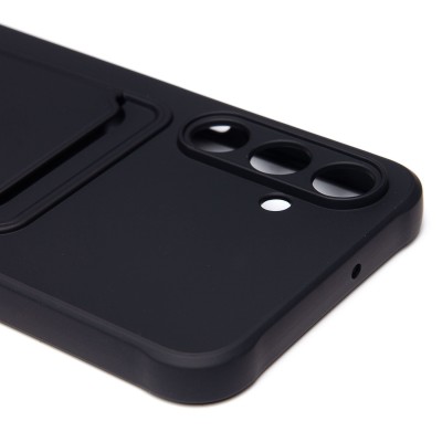 Чехол-накладка для Samsung Galaxy A16 5G (черный) - SC304 с картхолдером