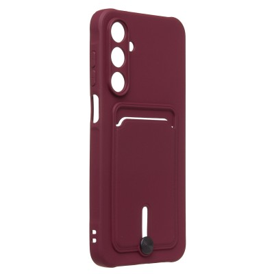 Чехол-накладка для Samsung Galaxy A16 5G (бордовый) - SC304 с картхолдером Чехол-накладка для Samsung Galaxy A16 5G (бордовый) - SC304 с картхолдером
