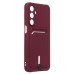 Чехол-накладка для Samsung Galaxy A16 5G (бордовый) - SC304 с картхолдером Чехол-накладка для Samsung Galaxy A16 5G (бордовый) - SC304 с картхолдером